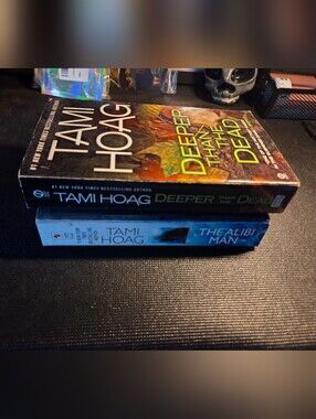 Tami Hoag Lot Of 2 Books " Deeper Than The Dead" & "Alibi Man"
